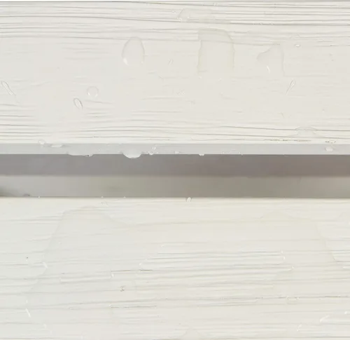 Miniatura 5 de Shine Company Mesa auxiliar cuadrada de madera maciza plegable, mesa de patio pequeña Adirondack al aire libre, color blanco cáscara de huevo Blanco