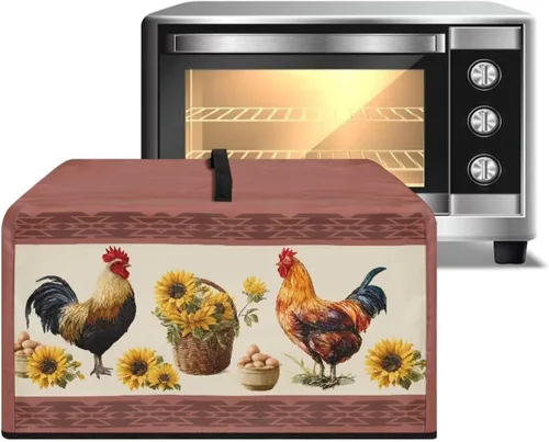Miniatura 43 de Cubierta de horno de microondas de convección para encimera, tostadora, horno, protector de electrodomésticos para decoración de cocina del hogar