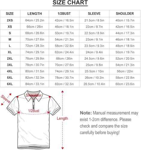 Miniatura 6 de Love Rugby Football Men's Polo Shirts Casual Short Sleeve Golf Polo Shirts Zippered Polo T Shirts Tops