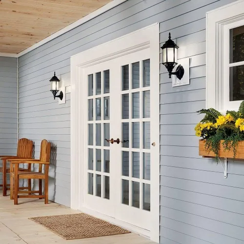 Miniatura 9 de Kichler Chesapeake - Lámpara de pared para exteriores de 17 pulgadas en color blanco, 1 luz exterior para porche, aplique de pared costero