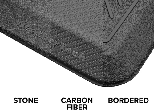 Miniatura 7 de WeatherTech ComfortMat, 24 x 36 pulgadas Antifatiga Comfort Mat, patrón de fibra de carbono, marrón Beige Bronceado