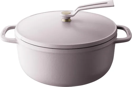 Miniatura 26 de Olla para Horno Holandés Vermicular 2.0 Olla de Hierro Fundido Esmaltada Ligera 18cm (2 qt) No Tóxica Compatible con Inducción Horno Mate