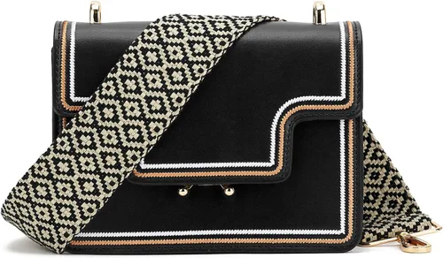 Miniatura 178 de ZOOEASS - Correa de repuesto para cartera, para colgar en el hombro o para cruzar, ancha y ajustable, de lona