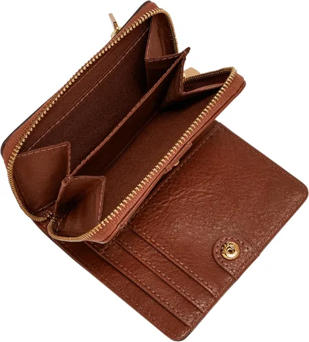 Miniatura 2 de Fossil Logan - Cartera plegable de piel con bloqueo RFID para mujer