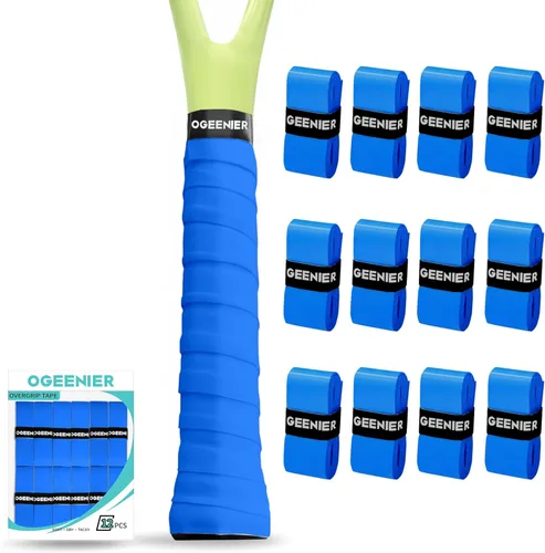 Miniatura 18 de OGEENIER Tennis Racket Grip Tape, 3, 6, 12 Pack Tennis Overgrip Tape, Absorbent and Anti-Slip, Precut Soft Racquet Wrap Grips Tape for Pickleball