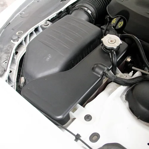 Miniatura 3 de crosselec Cubierta de tapa de tanque de refrigerante negro mate para Dodge Challenger Charger Chrysler 300/300c 2011-2021