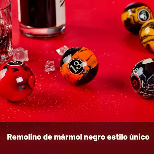 Miniatura 7 de Billmart - Accesorios de Mesa de Billar de Bolas de Pool Premium, 2-1/4" Tamaño Regulación, Juego de 16 Bolas de Billar Premium Negro mármol