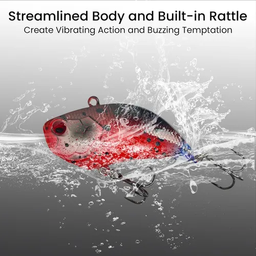 Miniatura 6 de Pristis Jig Head Fishing Lures for Freshwater Saltwater, Weedless Swim Jig Teasers with Sharp Hooks & Exquisite Coating, Pre-Rigged Vibrating Juego
