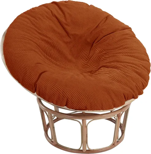 Miniatura 9 de Sqodok Papasan - Fundas de cojín de 50 pulgadas de tela de pana para interiores, lavables a máquina, con cremallera y correas
