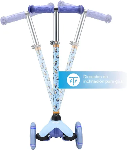 Miniatura 3 de Self Balancing Kick Scooter with Light Up Wheels, Extra Wide Deck, 3 Wheel Platform, Foot Activated Brake, 75 lbs Limit, Kids & Toddlers Girls or