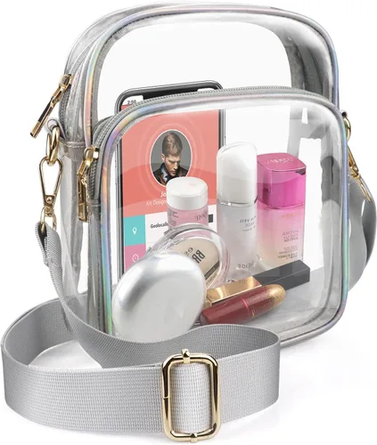 COROMAY - Bolso transparente para mujer, apta para estadios
