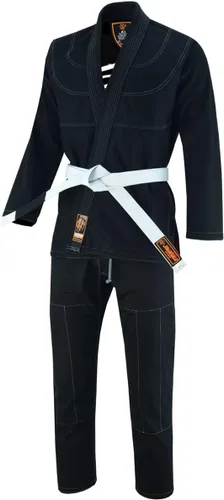 Miniatura 4 de The Grapplers interior sublimado Pro Brazilian Jiu Jitsu BJJ Kimono Gi Uniforme Unisex Cinturón blanco incluido