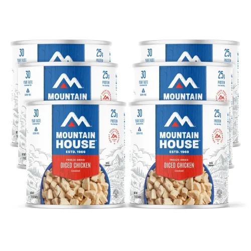 Miniatura 9 de Mountain House Fettuccine Alfredo liofilizado con pollo #10 lata – 9 porciones por lata – Alimento enlatado de supervivencia de emergencia