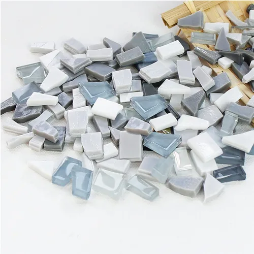 Azulejos de mosaico de cristal irregulares de 1.1 libras, mosaico pequeño, pasatiempos, manualidades de cristal hechas a mano para manualidades,