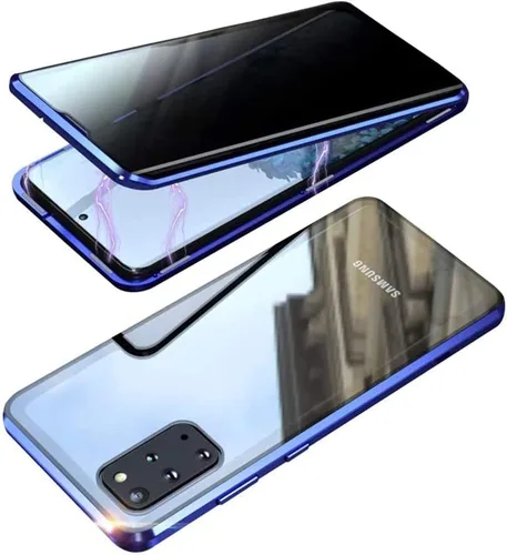 Miniatura 9 de Funda antiespía para Samsung Galaxy S22/S22 Plus/S22 Ultra con protector de lente de cámara de privacidad con hebilla de doble cara, cierre de Plata