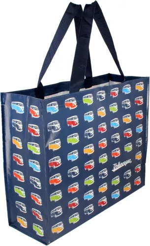 Miniatura 10 de BRISA VW Collection - Bolsa de compras de poliéster reutilizable Volkswagen con motivo de autocaravana T1