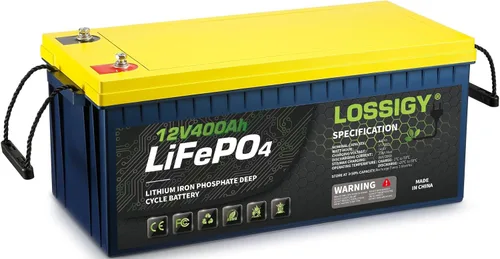 Miniatura 7 de LOSSIGY Batería LiFePO4 de litio RV de 12 V 280 AH, perfecta para sistema solar, marina, 2560 Wh 5000+ ciclos profundos, BMS integrado con 10 años