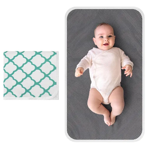 Miniatura 2 de Accmor Cambiador de pañales portátil, impermeable, plegable, cambiador de bebé para viajes, regalos de registro de baby shower