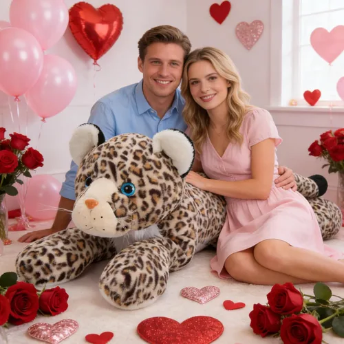 Miniatura 6 de MorisMos Animal de Peluche Gigante Guepardo Almohada de Felpa 4 pies, 47" Juguete de Felpa de Guepardo Extra Grande para Niños y Adultos, Leopardo