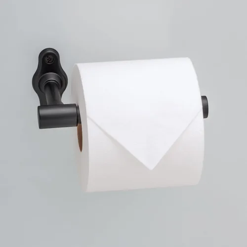 Miniatura 2 de Franklin Brass Calloway CLWY51-MB - Soporte para papel higiénico de papel higiénico, negro mate, soporte para rollo de papel higiénico, soporte