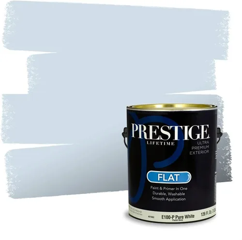 Miniatura 40 de Pintura Exterior + imprimación PRESTIGE, todo-en-uno, 1 galón, acabado mate, color comparable al Valspar* Royal Gray* VS151-Gris real
