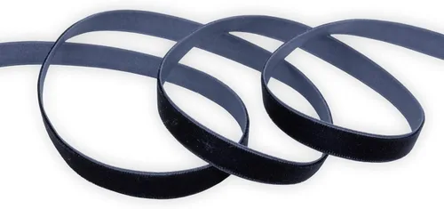 Miniatura 40 de Cinta de terciopelo negro de 1 1/2 pulgadas de una cara de nylon para envoltura de regalos, lazos para el pelo, gargantilla, decoraciones de boda