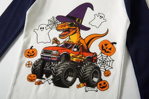 Miniatura 59 de Demifill Conjunto de pijamas de Halloween para niños y niñas, pijamas de Navidad, ropa de dormir para niños y niñas