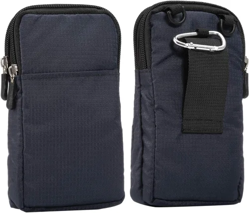 Miniatura 8 de Funda con clip para cinturón para teléfono celular, bolsa cruzada de nailon para teléfono celular, funda de cinturón de 6.9 pulgadas para teléfono