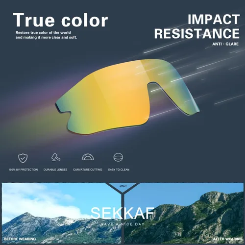 Miniatura 5 de SEKKAF Gafas de sol de béisbol juveniles para niños y niñas de 6 a 12 años de edad, gafas de sol deportivas de softbol para ciclismo y deportes