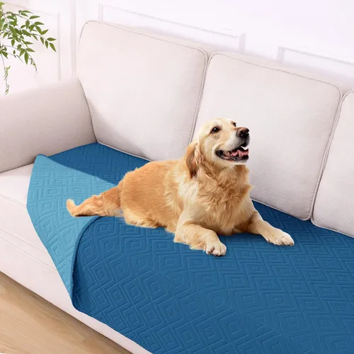 Miniatura 86 de hyha Manta impermeable para perro, manta suave para cama de perro, manta para mascotas, funda de sofá impermeable lavable para perros, fundas Gris
