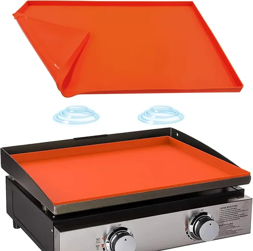 Alfombrilla de silicona para parrilla de 22 pulgadas de Blackstone, silicona resistente de grado alimenticio, cubierta protectora para todas las