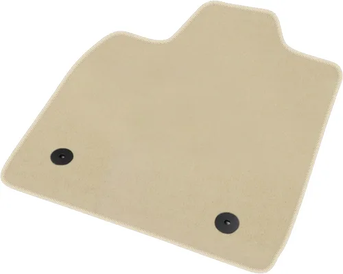 Miniatura 4 de IKON MOTORSPORTS, Alfombrillas compatibles con Ford Mustang Mach-E 2021-2024, forro de nailon beige para automóvil delantero y trasero, juego de 3