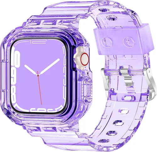 Miniatura 15 de XYF Compatible con correas cristalinas para Apple Watch de 1.929 in, 1.811 in, 1.772 in, 1.732 in, 1.654 in, 1.614 in, 1.575 in, 1.496 in, funda