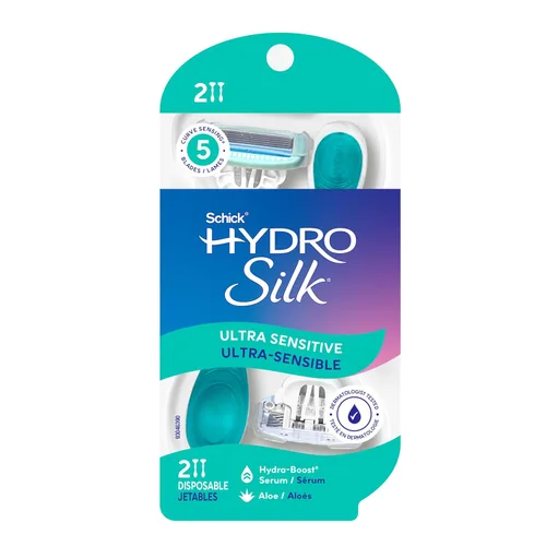 Miniatura 9 de Schick Hydro Silk - Maquinillas de afeitar desechables de 3 hojas para mujer, 3 unidades, esenciales de viaje, afeitadora para mujer, diseño
