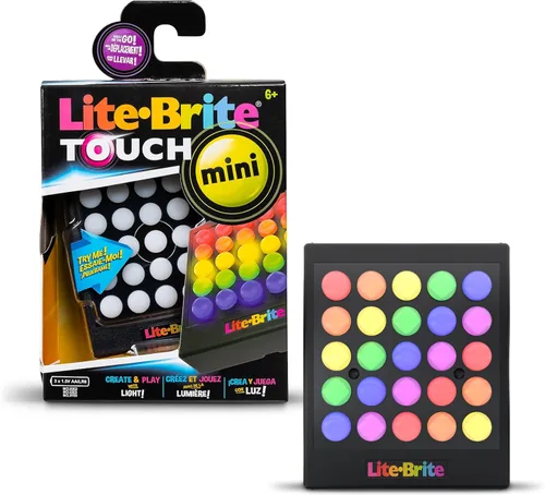 Miniatura 10 de Lite-Brite Touch - Crea, Juega y Anima - Juguete Portátil de Aprendizaje Sensorial STEM Iluminado, Juguete Creativo STEM de Arte para Niñas, Niños