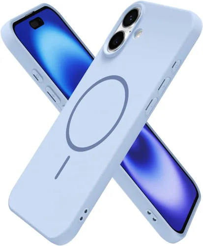 Miniatura 176 de oakxco Funda de silicona Mag Safe para iPhone 17 Pro Max, funda magnética delgada y fina compatible con carga inalámbrica MagSafe, bonita funda Negro