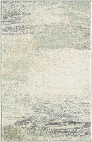 Miniatura 67 de SAFAVIEH, colección Adirondack - Alfombra de 6 x 9 pies, plateada/multicolor, abstracta, moderna, no desprende pelo, de fácil cuidado, para zonas