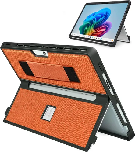 Miniatura 9 de Funda para Microsoft Surface Pro 11/10/9/8 de 13 pulgadas, con cubierta de stent y correa de mano, todo en uno a prueba de golpes, funda resistente