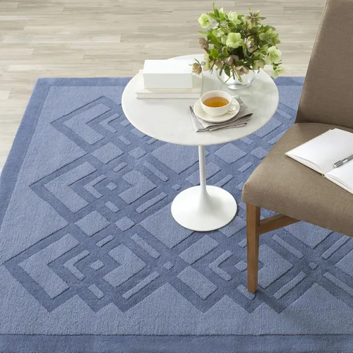 Miniatura 5 de Martha Stewart x SAFAVIEH MSJ5421A - Alfombra de lana hecha a mano de 8 x 10 pies, color gris pardo/gris Marrón topo/Gris