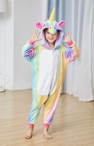 Miniatura 8 de Pijama unisex de unicornio para niños, disfraz de Halloween, regalo de cumpleaños