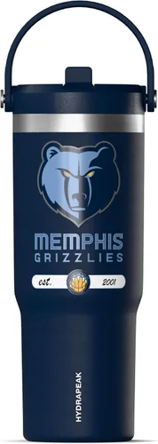 Miniatura 10 de Hydrapeak x NBA Vaso Nomad con Licencia Oficial de Phoenix Suns de 32 oz con Asa y Tapa con Popote, Botella de Agua de Acero Inoxidable a Prueba