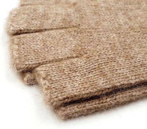Miniatura 3 de iMongol - Guantes de lana pura para hombre medio dedos guantes sin dedos para mujeres y hombres