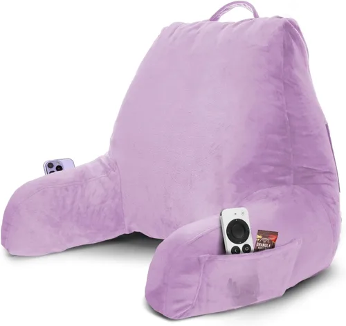 Miniatura 54 de Nestl Almohada de lectura para niños y adolescentes con espuma viscoelástica triturada, almohadas de respaldo para leer, ver y jugar, uso