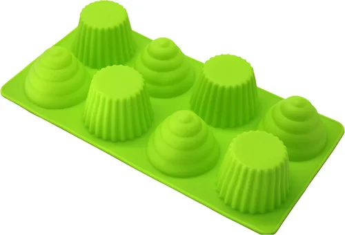 Miniatura 7 de X-Haibei Gran cono de helado Cupcake Jabón Pan Bakeware Bandeja de 8 cavidades