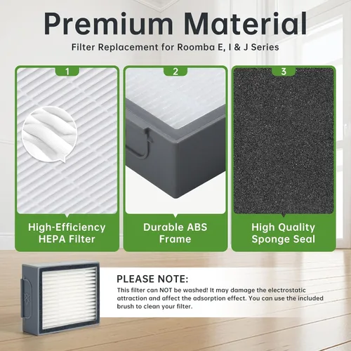 Miniatura 5 de LOVECO Piezas de repuesto compatibles con iRobot Roomba E I y J Series Robotics, E5 E6 i8 i7 i6 i5 i4 i3 i1 j9 j8 j7 j6 j5 y versión Plus, 2