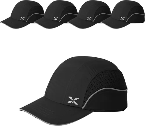 Miniatura 21 de TIHEEN Gorra de seguridad unisex, estilo gorra de béisbol con rayas reflectantes, ligera y transpirable, gorra de protección para la cabeza