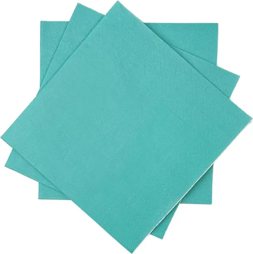 Miniatura 38 de Servilletas de cóctel azules 6 colores 5 * 5 pulgadas servilletas desechables de papel para cóctel, boda, cena, fiesta de cumpleaños, postre, vino