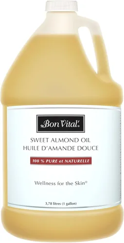 Aceite Bon Vital, hidratante para el cabello y la piel, aceite de masaje profesional 100% puro y natural, reparaciones de la piel seca, almendra