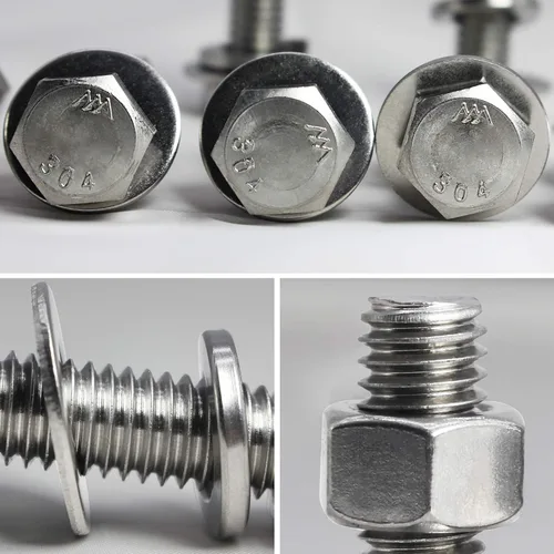 Miniatura 3 de Tornillos y tuercas de cabeza hexagonal, tornillos de 1/4-20 x 1-1/2 pulgadas, tornillos de tuerca, arandelas de bloqueo plano, perno de cabeza