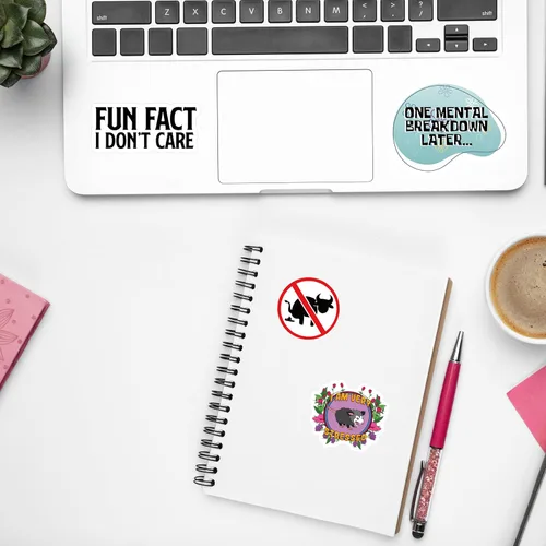 Miniatura 7 de Paquete de 200 calcomanías divertidas para adultos, botellas de agua con memes, impermeables, accesorios geniales para laptop, cascos, sarcásticos